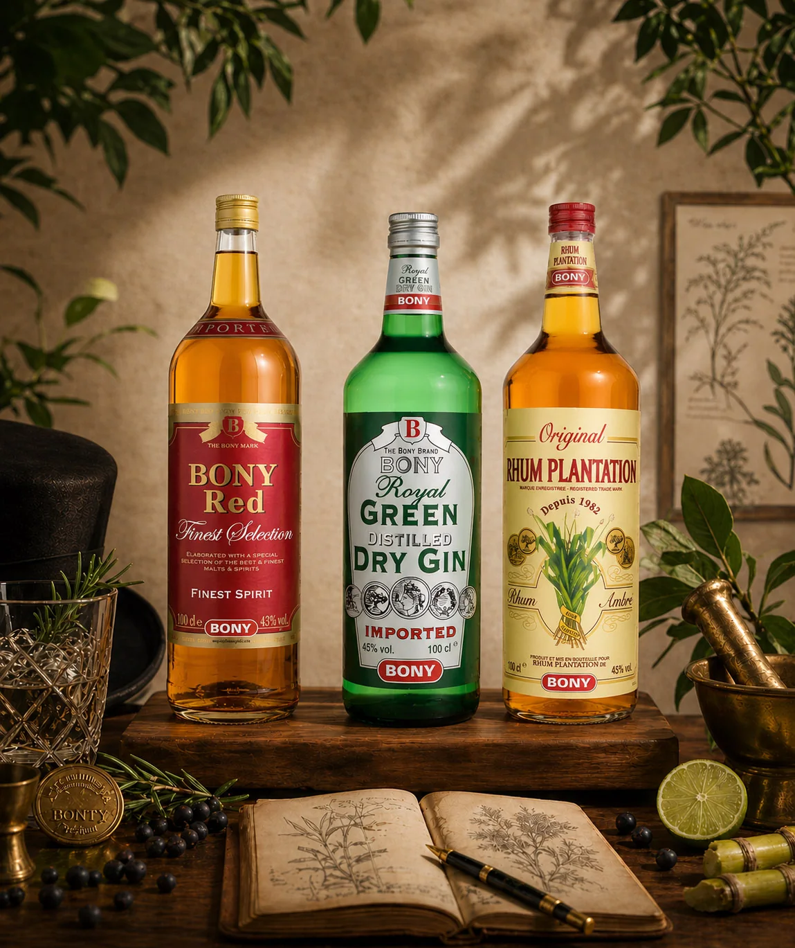 Bony Red · Royal Green · Rhum Plantation