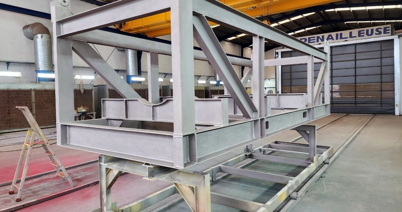 Coated steel frame · Anti-corrosion treatment
